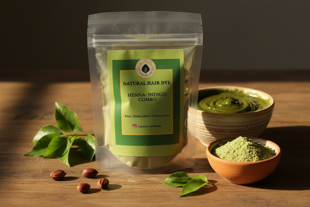 Natural Hair Dye Henna -Indigo Combo